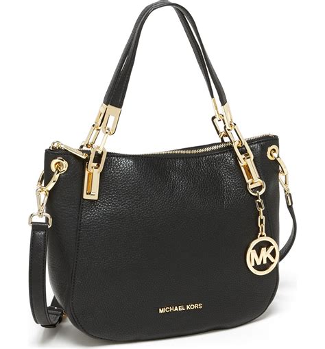 michael michael kors brooke medium leather shoulder bag|Michael Kors shoulder crossbody bag.